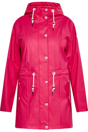 Schmuddelwedda Curvy Regenmantel Damen Himbeerrosa