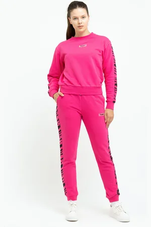 Tom Barron Damen Stilvoller Trainingsanzug-Set mit Zebrastreifen