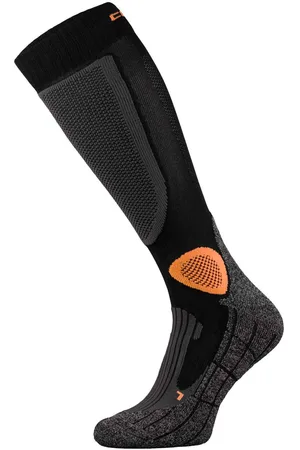 COMODO Chaussettes Moto Trail | Homme et Femme Chaussettes pour Bottes de Moto - Noir