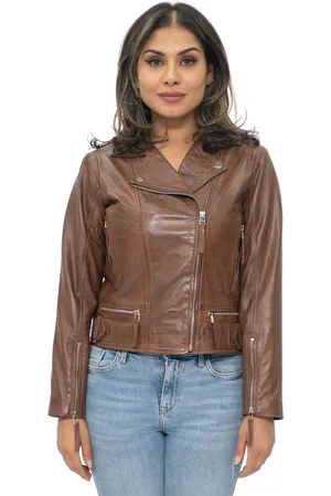 Infinity Damen-Bikerjacke aus Leder – Stockholm