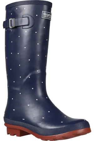 Regatta Womens/Ladies Ly Fairweather II Tall Durable Wellington Boots (Navy/Burnt Tikka Red)