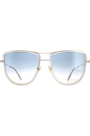 Tom Ford Aviator Damen glänzend Rose Rauch Gradient Tina FT0759