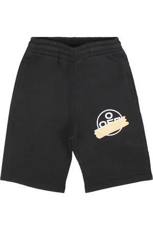 OFF-WHITE Tape Arrow Logo Schwarze Sweatshorts
