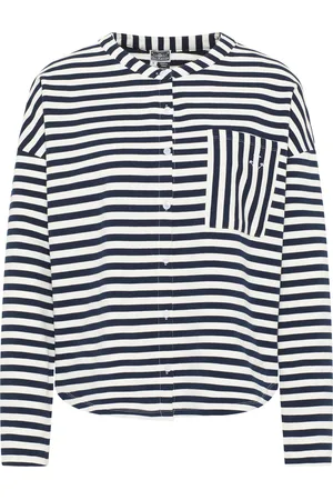 Dreimaster Sweat Jacke Damen Weiss