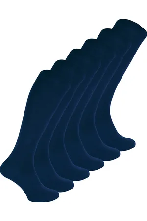 Sock Snob 6 Paar Damen lange Bambussocken | Damen Kniestrümpfe - Navy