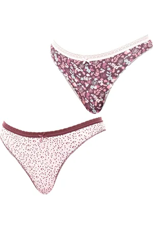 Janira 2er-Pack Baumwoll-Tangas „Coquettes“ 1030787 für Damen