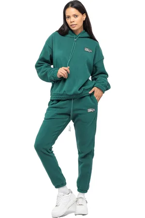 Tom Barron Damen-Fleece-Trainingsanzug mit Abzeichen