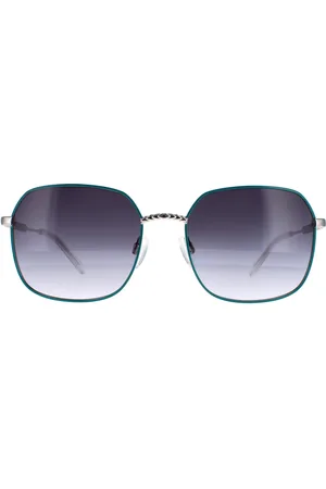 Elle Square Womens Blau Grau Gradient 14911