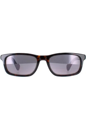 Moncler Rectangle Womens Dark Havana Rauch Spiegel ML0116