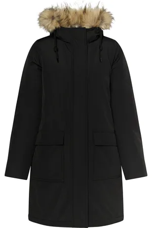 Dreimaster Winterparka mit Kunstfell Damen