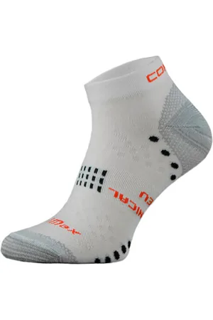 COMODO Chaussettes Running pour Ete | | Légères Chaussettes Coolmax Basses - Blanc