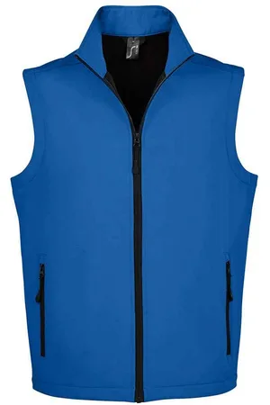 Sols Herren Race Softshell Body Warmer (Königsblau)
