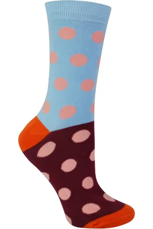 Miss Sparrow Damen Bambus Socken | Neuheit gemusterten gestreiften Polka Dot Socken | atmungsaktiv weich | Geschenke für Sie - Spots