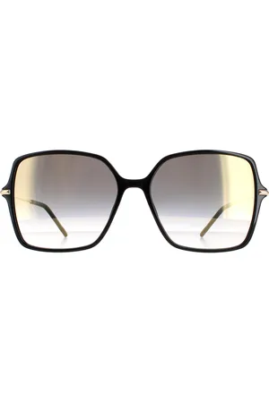 HUGO BOSS Butterfly Herren Grau Gradient Gold Spiegel BOSS 1271/S