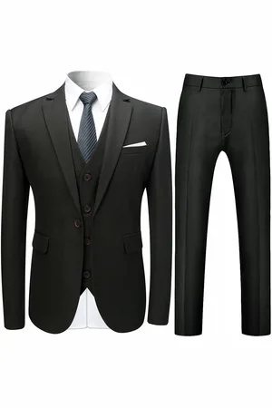 Allthemen 3-teiliger Slim Fit Anzug in für formelle Hochzeit