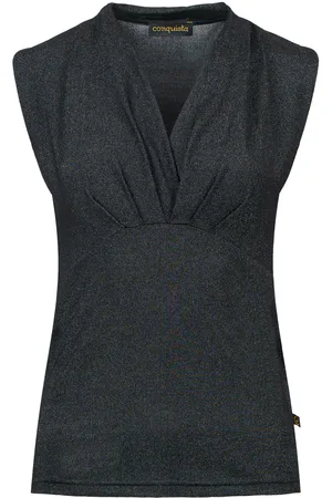 Conquista Faux Wrap Style ärmellos