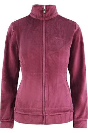Champion Fleece Womens Purple Track Jacke