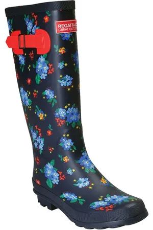 Regatta FAIRWEATHER Regenstiefel - Damen (Marineblau/Rot)