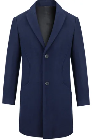 Allthemen Herren Lang Slim Fit Winter Warm Business Wollmantel