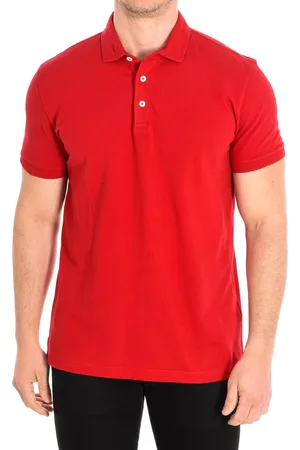 Café Coton Kurzarm-Poloshirt mit Reverskragen RED man