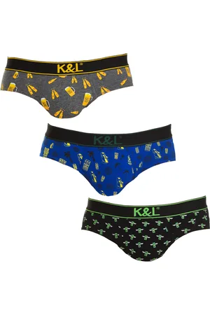Kisses and Love Pack-3 Slips Funny atmungsaktives Gewebe KL3011 Mann