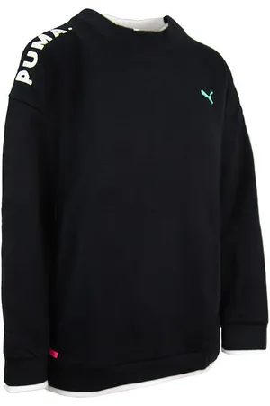 PUMA Chase Damen Schwarzer Pullover