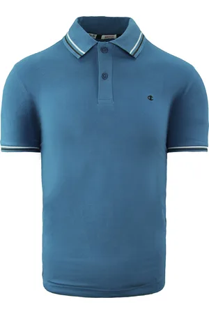 Champion Heritage Fit Mens Blue Polo Shirt