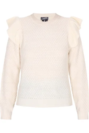 Dreimaster Pullover Damen Weiss