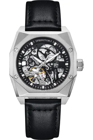heritor automatic Automatische Elliott-Uhr von Heritor mit Lederarmband