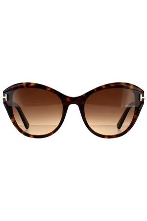 Tom Ford Cat Eye Damen Dunkel Havanna Verlauf