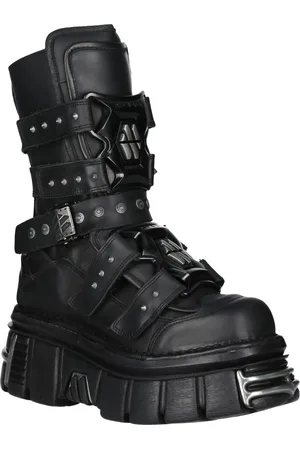 New Rock Goth Plateau-Lederstiefel-M-MET422-S1