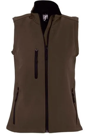 Sols Womens/Ladies Rallye Soft Shell Bodywarmer Jacke (Dark Chocolate)