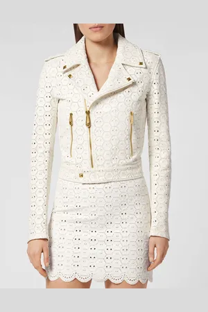Philipp Plein Leder Biker-Jacke