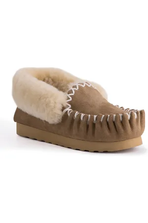 Aus Wooli Australia Hand genäht Womens Schaffell Mokassin