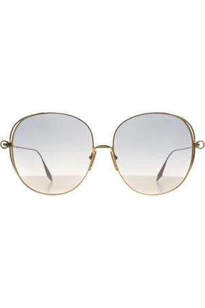 DITA EYEWEAR Round Womens Schwarz Palladium Hellgrau bis Hellbraun Gradient Arohz