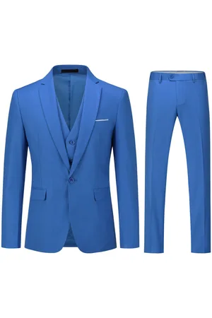 Allthemen Regatta – Blauer, klassischer 3-teiliger Anzug in Slim Fit