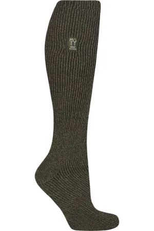 Heat Holders Herren lange Gartenarbeit Socken | Wärmehalter | Thermische & atmungsaktive Outdoor-Kniestrümpfe - Waldgrün