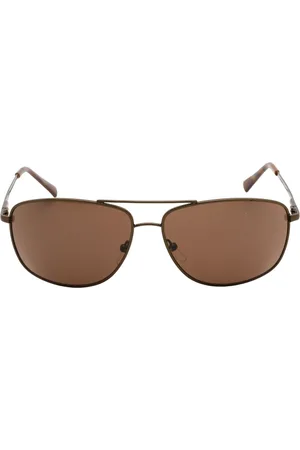 Calvin Klein Braune Sonnenbrille mit braunen Glasern von