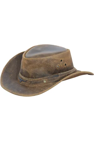 Infinity Cowboyhut Australischer Echtlederhut Australischer Westernhut Outback Buschhut Hellbraun