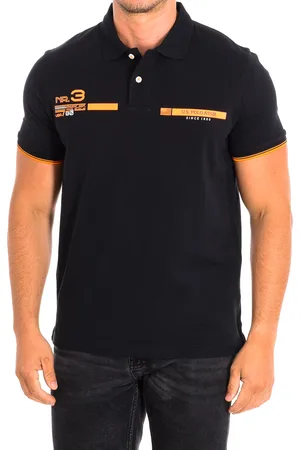 U.S. Polo Assn. NTRE Kurzarm-Polo mit Kontrast-Reverskragen 64122 Herren