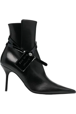 OFF-WHITE Nappa-Kalbsstiefel mit Reissverschluss in