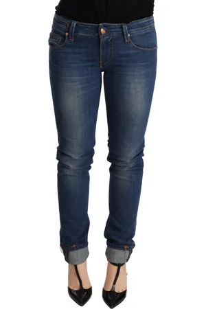 ACHT Gewaschene Skinny-Denim-Jeans mit niedriger Taille