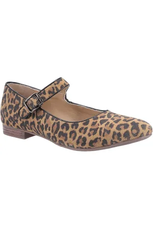 Hush Puppies Womens/Ladies Melissa Leopard Suede Mary Janes ( /Schwarz)