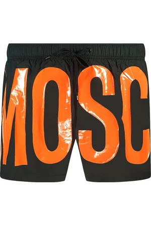 Moschino Große Orange Logo Schwimmen Shorts