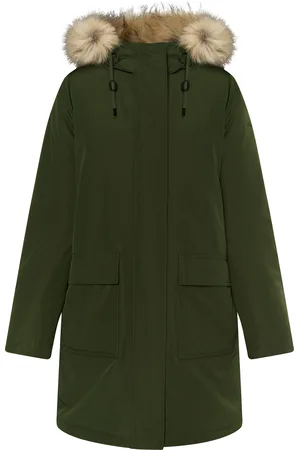 Dreimaster Winterparka mit Kunstfell Damen