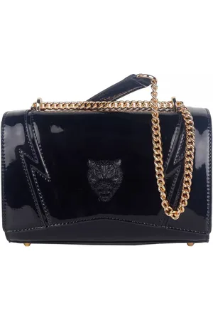 Philipp Plein Umhangetasche aus Lackleder mit Kettenriemen