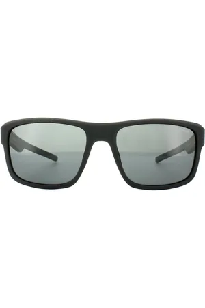 Polaroid Rectangle Mens Grau Polarisierte Sonnenbrille