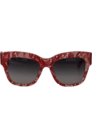 Dolce & Gabbana Lace Acetat Rechteck Shades Sonnenbrille