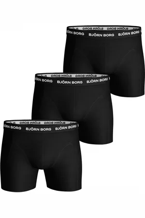 Björn Borg Retro-Hose im praktischen Dreierpack, enganliegend, mit Stretchanteil und Logobund.