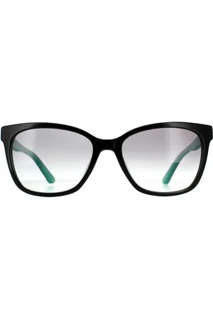 Calvin Klein Rectangle Womens Black Teal Grey Gradient Sonnenbrille